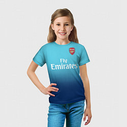 Футболка детская Arsenal FC: Blue Away 17/18, цвет: 3D-принт — фото 2