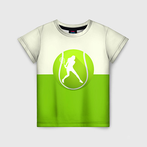 Детская футболка Символ теннисиста / 3D-принт – фото 1