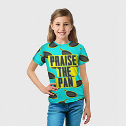 Футболка детская Praise The Pan, цвет: 3D-принт — фото 2