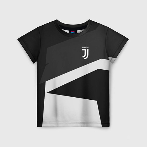 Детская футболка FC Juventus: Sport Geometry / 3D-принт – фото 1