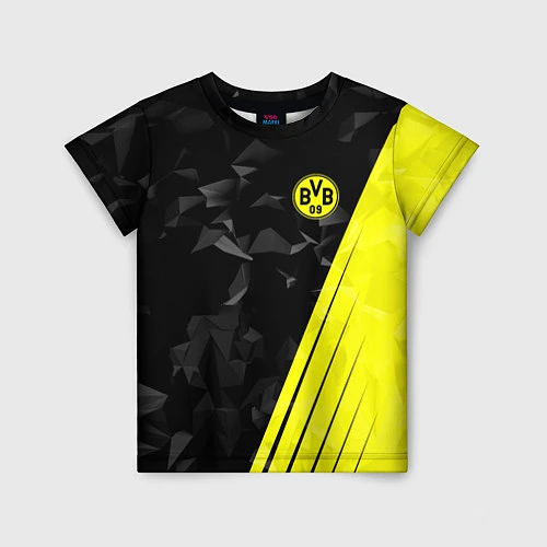 Детская футболка FC Borussia Dortmund: Abstract / 3D-принт – фото 1