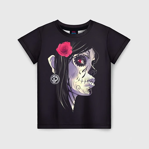 Детская футболка Мертвая девушка / 3D-принт – фото 1