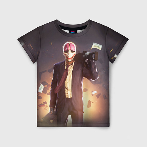 Детская футболка Payday: Robber / 3D-принт – фото 1