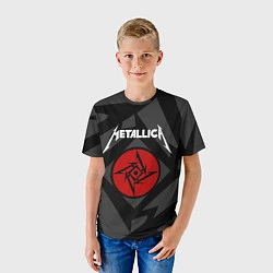 Футболка детская Metallica Star, цвет: 3D-принт — фото 2