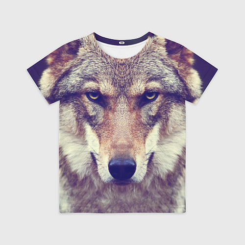 Детская футболка Angry Wolf / 3D-принт – фото 1