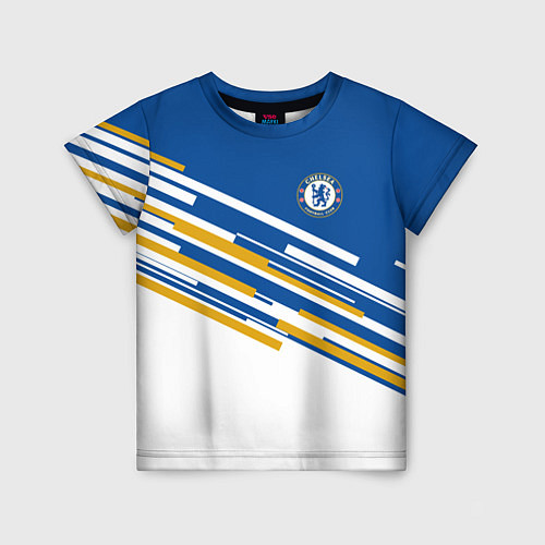 Детская футболка FC Chelsea: Colour Line / 3D-принт – фото 1