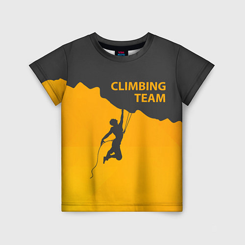 Детская футболка Climbing Team / 3D-принт – фото 1