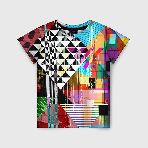 Детская футболка RGB Geometry / 3D-принт – фото 1