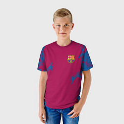 Футболка детская FC Barcelona: Purple Original, цвет: 3D-принт — фото 2