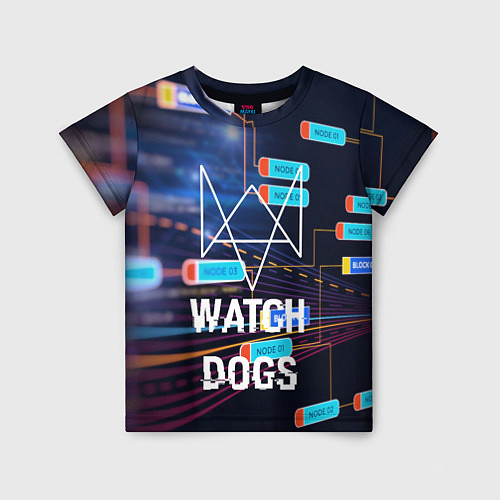 Детская футболка Watch Dogs / 3D-принт – фото 1