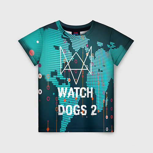 Детская футболка Watch Dogs 2: Network Hack / 3D-принт – фото 1