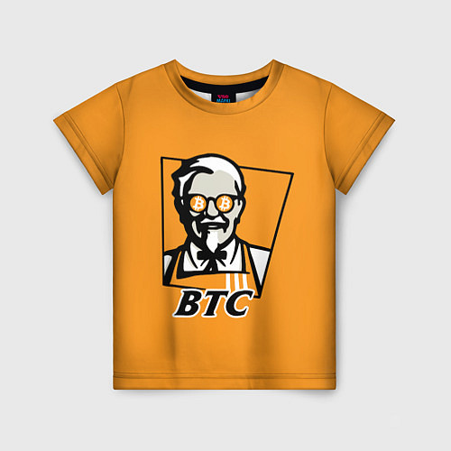 Детская футболка BTC vs KFC / 3D-принт – фото 1