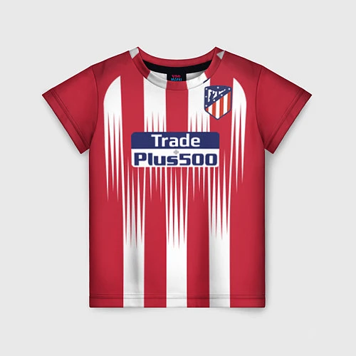 Детская футболка FC Atletico Madrid: Griezmann Home 18/19 / 3D-принт – фото 1