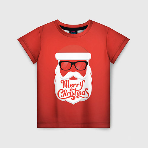 Детская футболка Santa: Merry Christmas / 3D-принт – фото 1