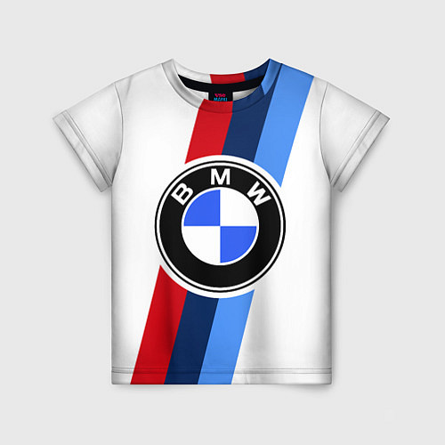 Детская футболка BMW M: White Sport / 3D-принт – фото 1