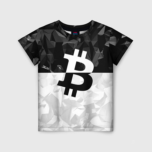 Детская футболка Bitcoin: Poly Style / 3D-принт – фото 1