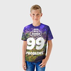 Футболка детская Fortnite: 99 Problems, цвет: 3D-принт — фото 2