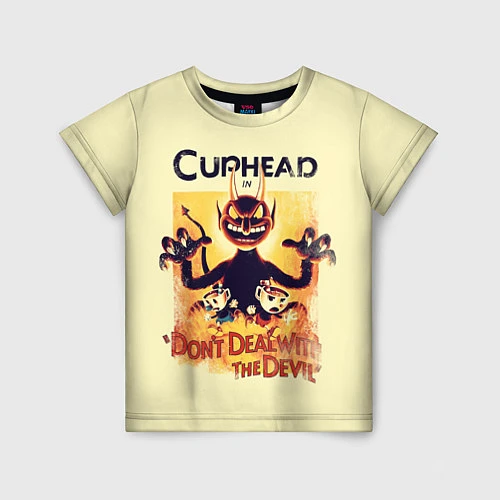 Детская футболка Cuphead: Magic of the Devil / 3D-принт – фото 1