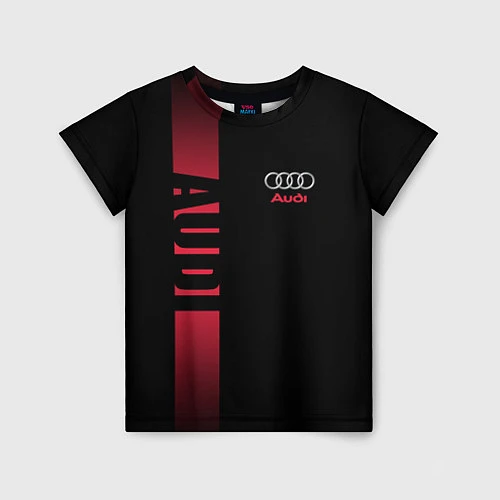 Детская футболка Audi: Black Sport / 3D-принт – фото 1