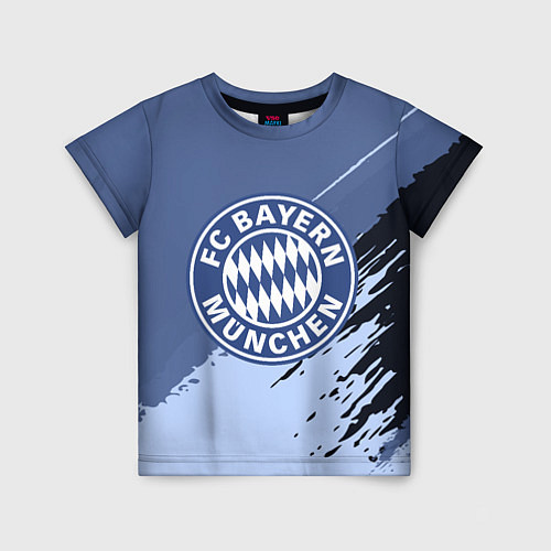 Детская футболка FC Bayern Munchen: Abstract style / 3D-принт – фото 1