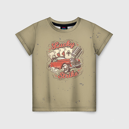 Детская футболка Lucky Strike Car / 3D-принт – фото 1