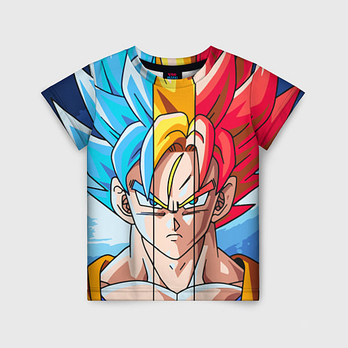 Детская футболка Colour Goku / 3D-принт – фото 1