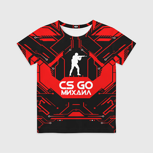 Детская футболка CS:GO - Михаил / 3D-принт – фото 1
