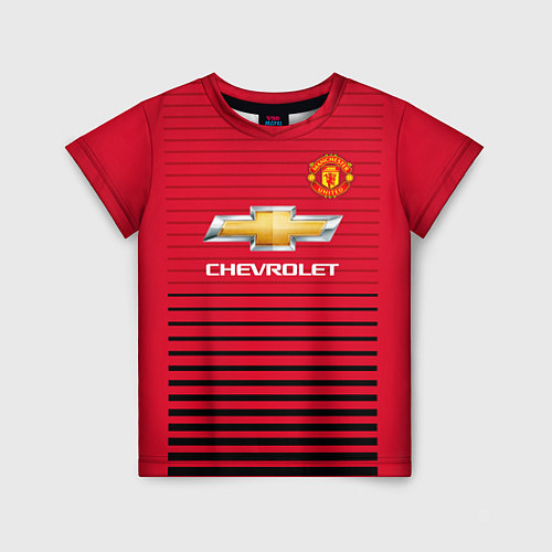 Детская футболка FC Manchester United: Away 18/19 / 3D-принт – фото 1