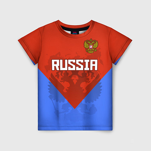 Детская футболка Russia Red & Blue / 3D-принт – фото 1