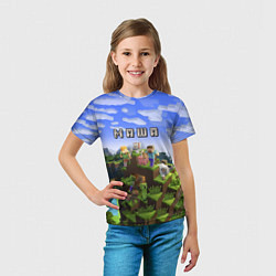 Футболка детская Minecraft: Маша, цвет: 3D-принт — фото 2