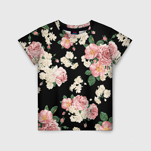 Детская футболка Floral Pattern / 3D-принт – фото 1