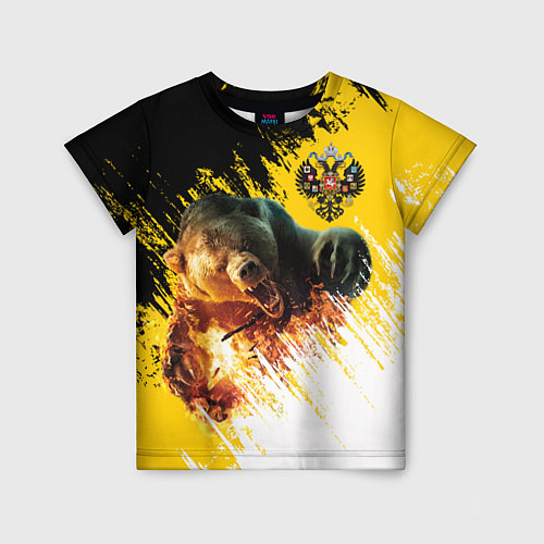 Детская футболка Имперский медведь / 3D-принт – фото 1