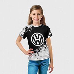Футболка детская Volkswagen: Black Spray, цвет: 3D-принт — фото 2