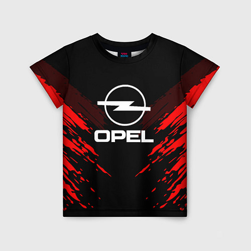 Детская футболка Opel: Red Anger / 3D-принт – фото 1