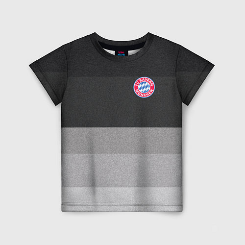 Детская футболка ФК Бавария: Серый стиль / 3D-принт – фото 1