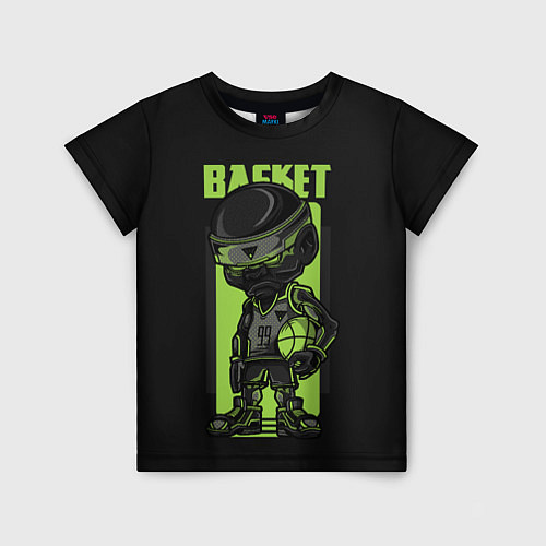 Детская футболка Black Basket / 3D-принт – фото 1