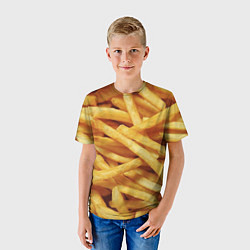 Футболка детская Картофель фри, цвет: 3D-принт — фото 2
