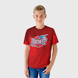 Футболка детская Rockets NBA, цвет: 3D-принт — фото 2