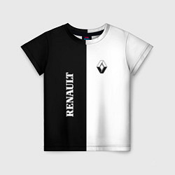 Детская футболка Renault: Black & White