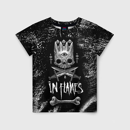 Детская футболка In Flames: Skeleton King / 3D-принт – фото 1