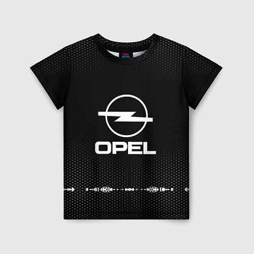 Детская футболка Opel: Black Abstract / 3D-принт – фото 1