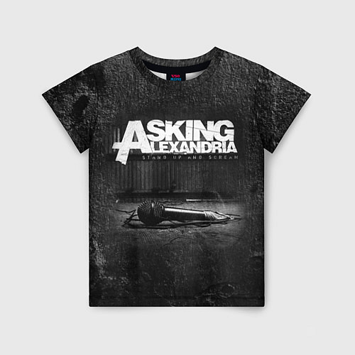Детская футболка Asking Alexandria: Black Micro / 3D-принт – фото 1