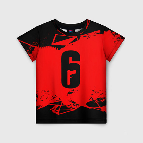 Детская футболка R6S: Red Outbreak / 3D-принт – фото 1