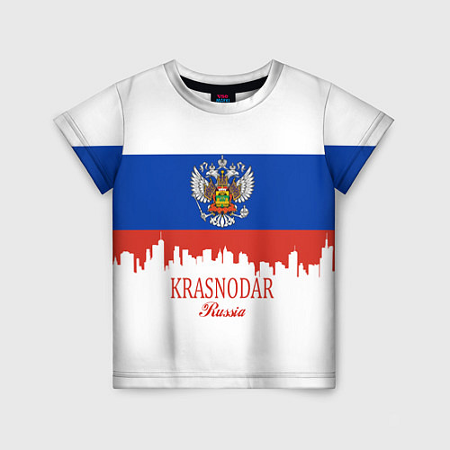 Детская футболка Krasnodar, Russia / 3D-принт – фото 1