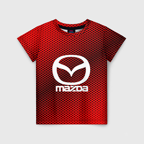 Детская футболка Mazda: Red Carbon / 3D-принт – фото 1
