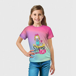 Футболка детская SUPER GIRL, цвет: 3D-принт — фото 2