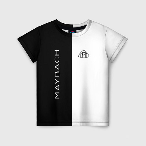 Детская футболка Maybach: B&W / 3D-принт – фото 1