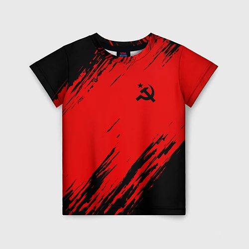 Детская футболка USSR: Red Patriot / 3D-принт – фото 1