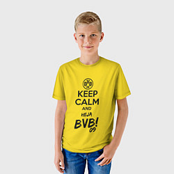 Футболка детская Keep Calm & Heja BVB, цвет: 3D-принт — фото 2