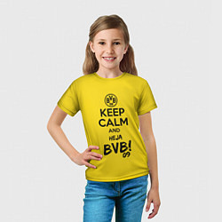 Футболка детская Keep Calm & Heja BVB, цвет: 3D-принт — фото 2